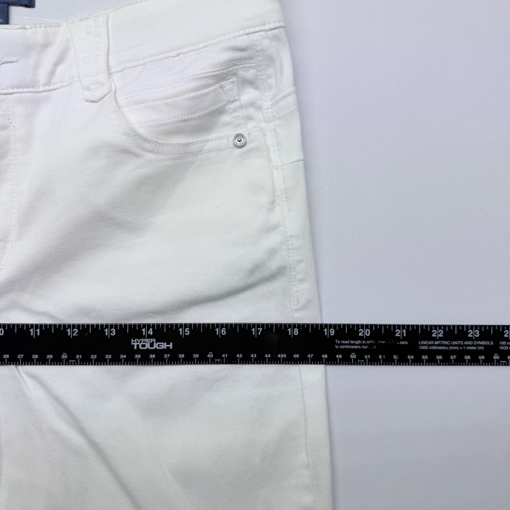 Democracy Ab solution White Straight Leg Jeans Womens 10 Stretch Denim - Picture 7 of 10